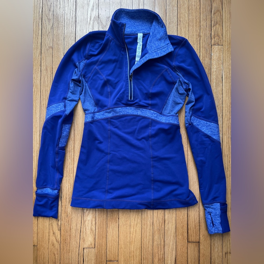 Lululemon Purple-Blue quarter zip jacket